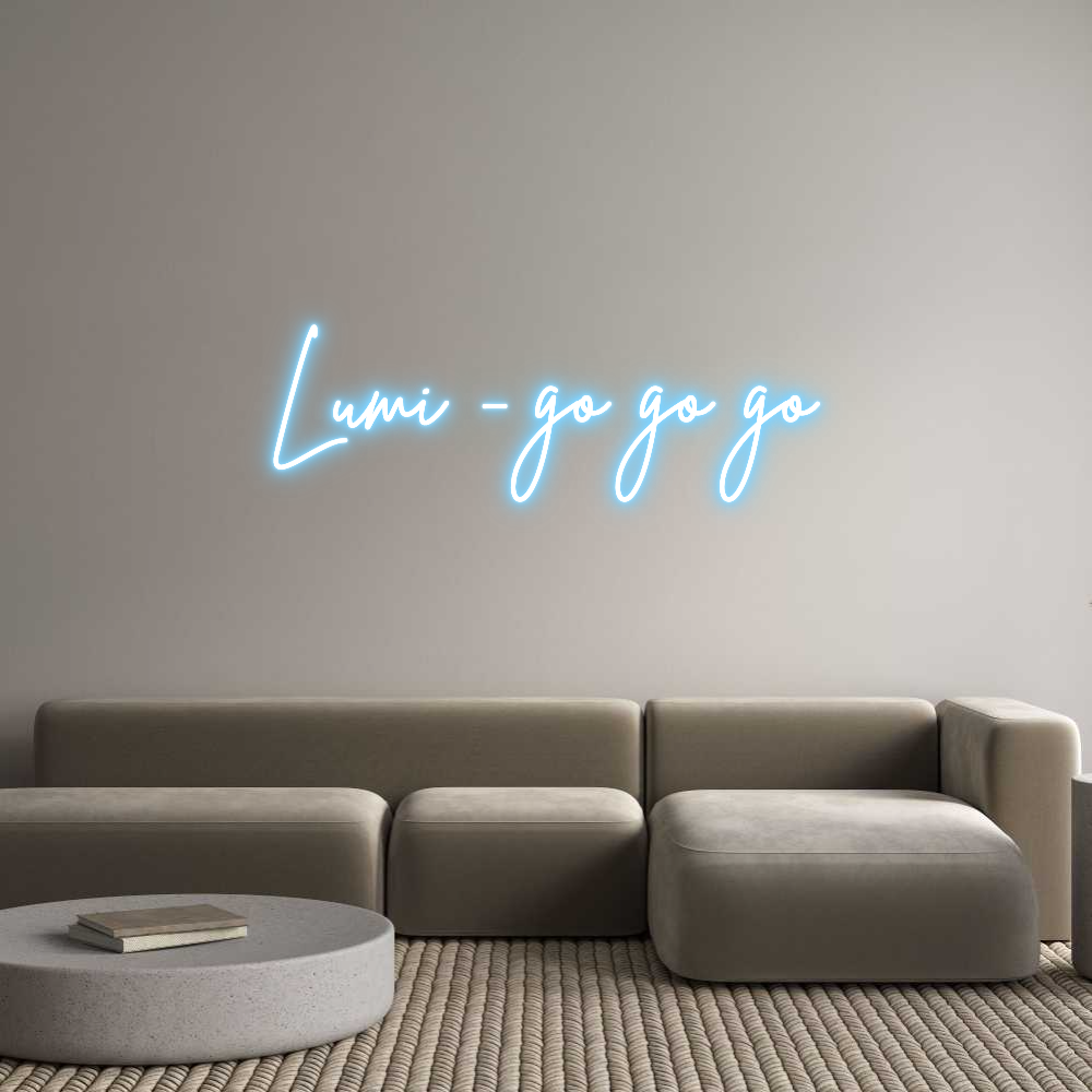 Custom Neon Sign Online Editor Lumi - go go go
