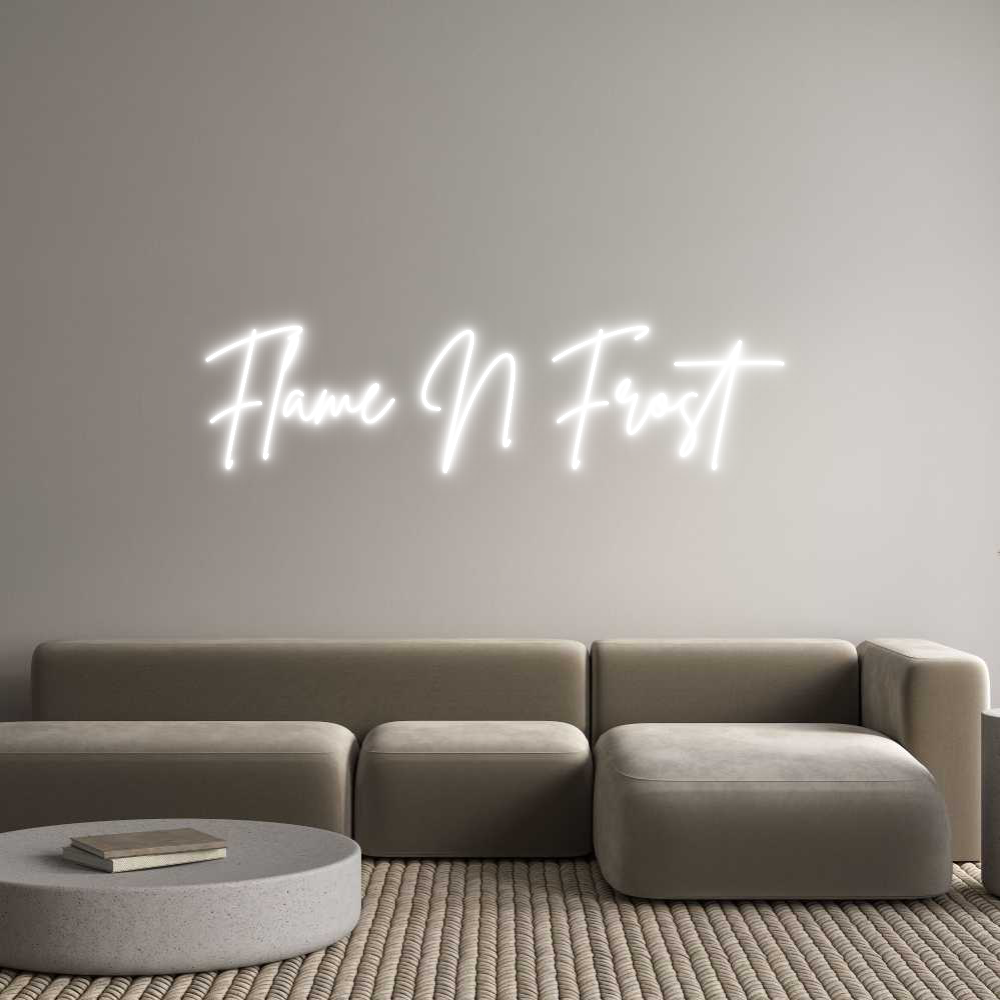 Custom Neon Sign Online Editor Flame N Frost