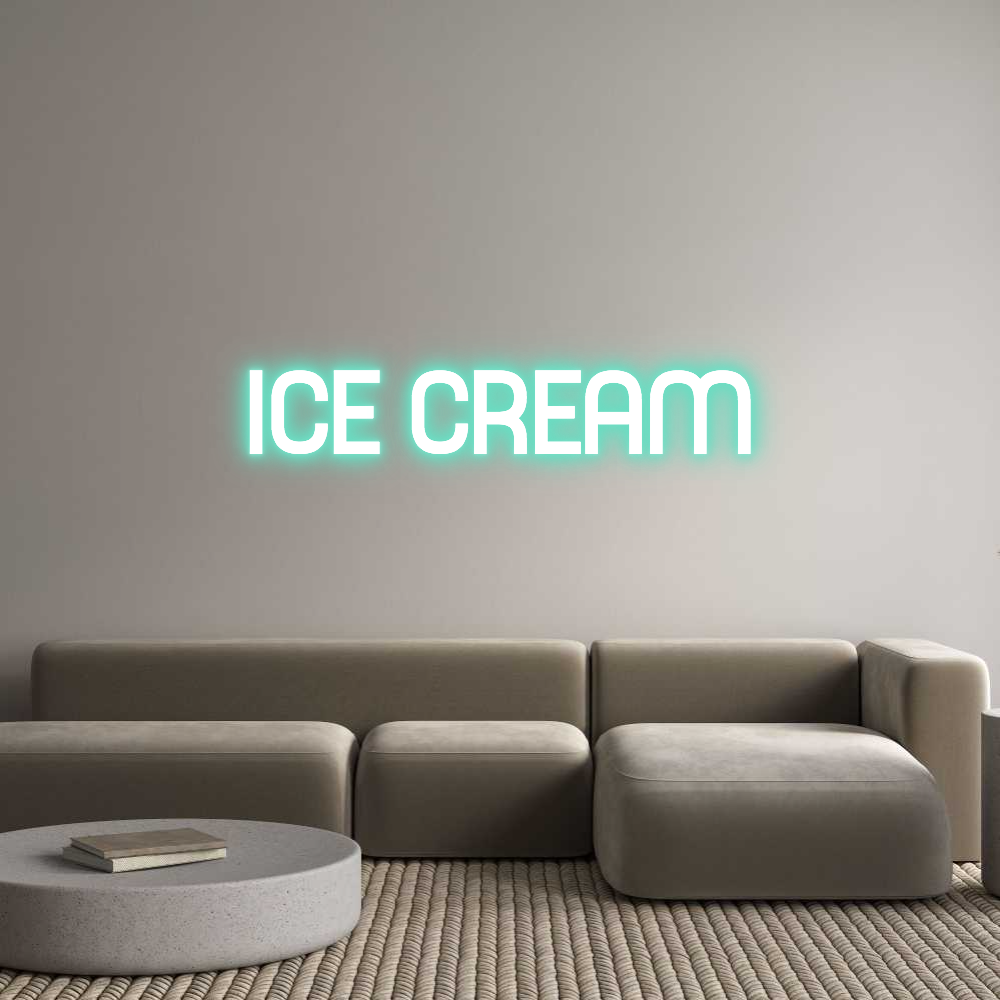 Custom Neon Sign Online Editor ICE CREAM