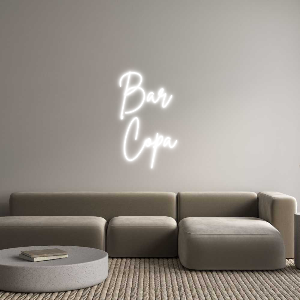 Custom Neon Sign Online Editor Bar
Copa