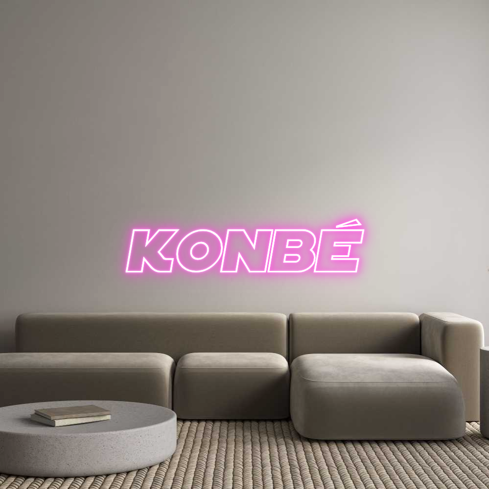 Custom Neon Sign Online Editor Konbé