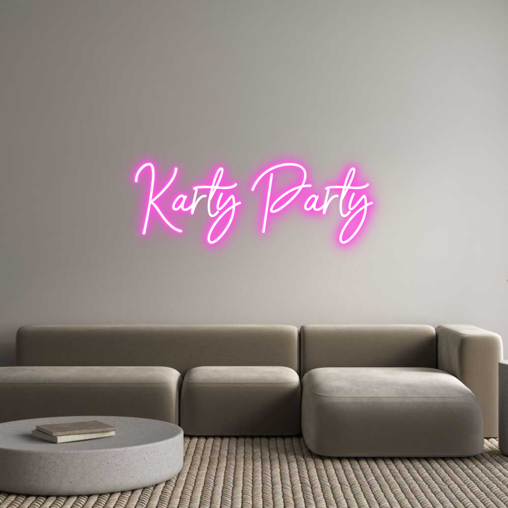 Editor Online de Letreiros de Neon Personalizados Karty Party