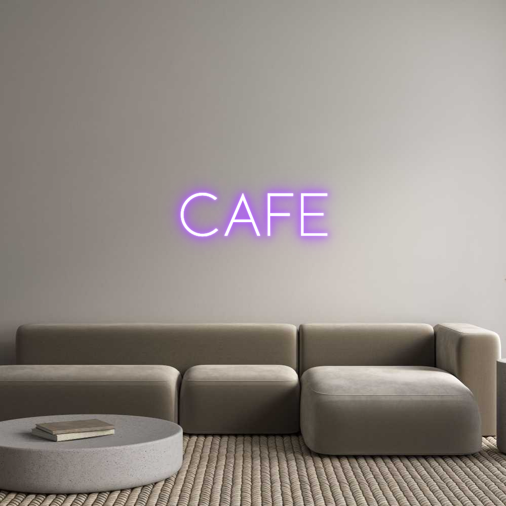 Editor online di insegne al neon personalizzate CAFE