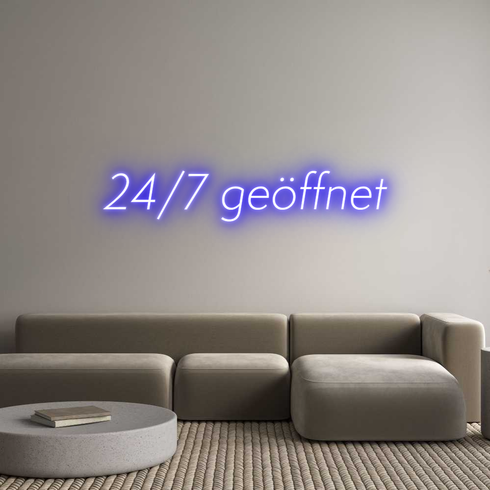 Custom Neon Sign Online Editor 24/7 geöffnet