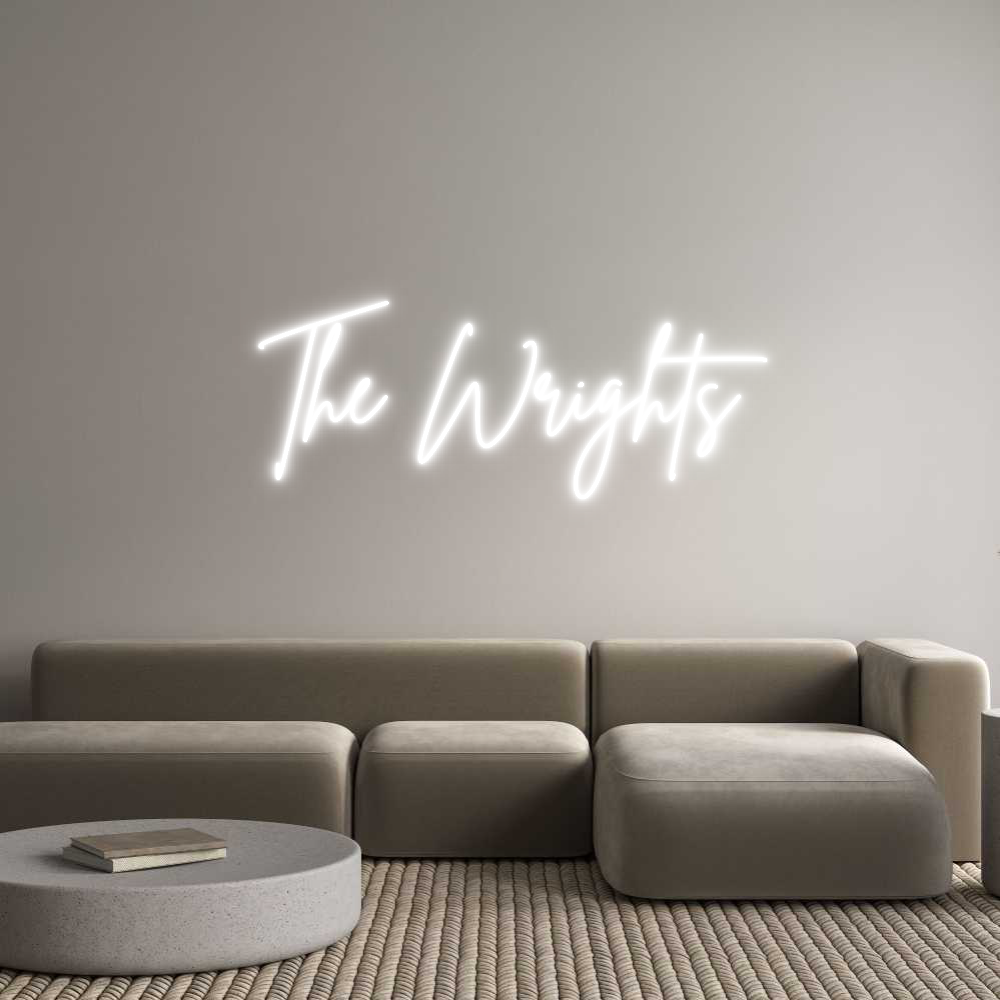 Custom Neon Sign Online Editor The Wrights
