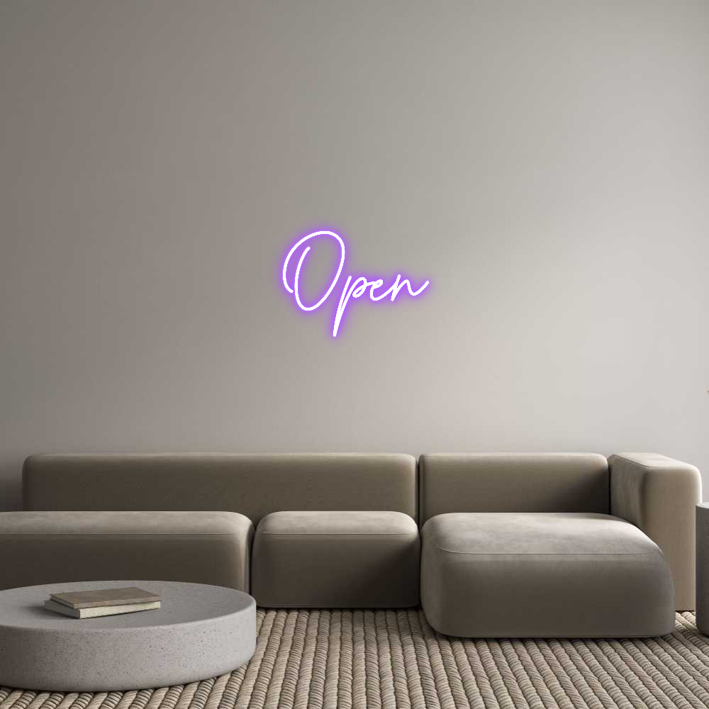 Custom Neon Sign Online Editor Open