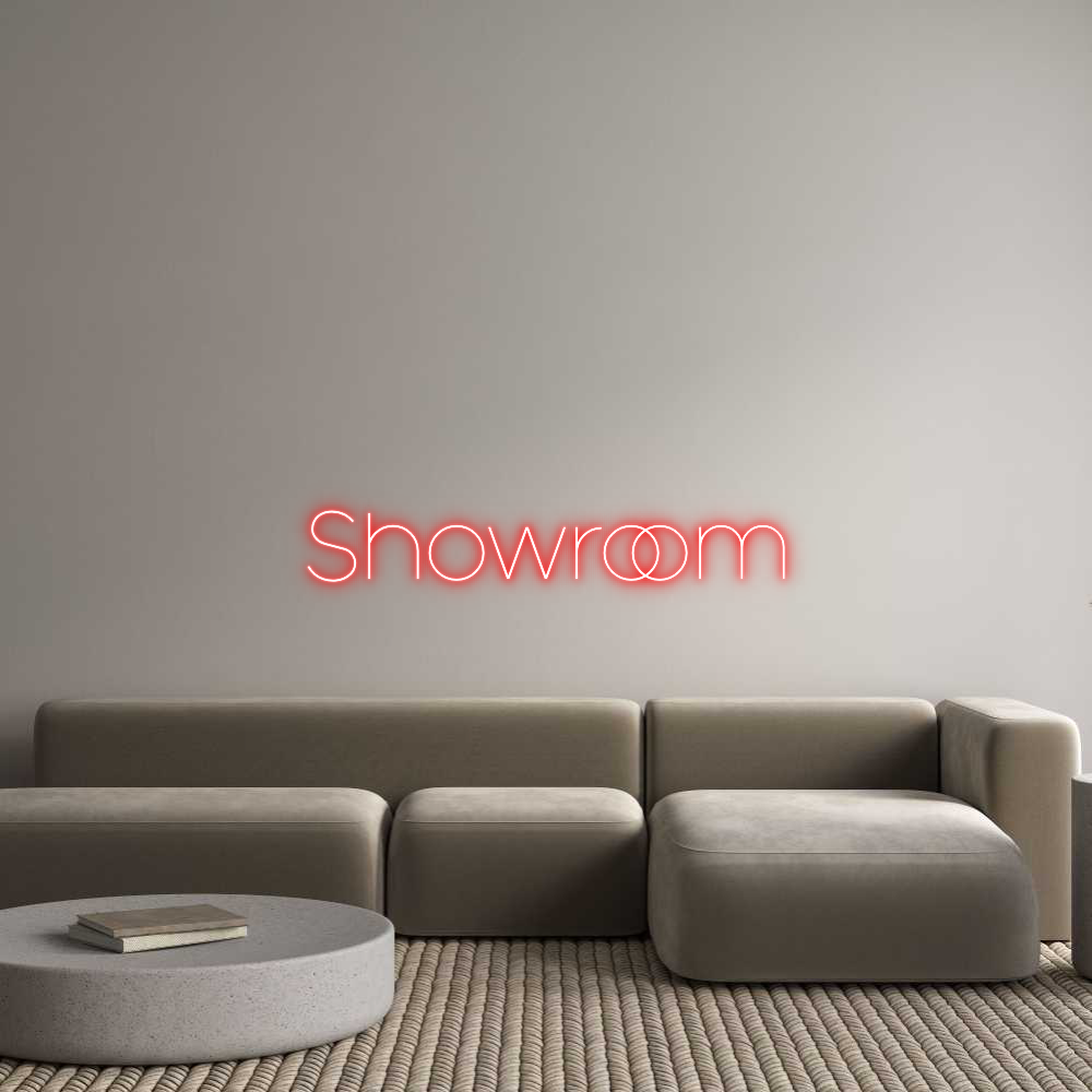 Showroom dell'editor online di insegne al neon personalizzate