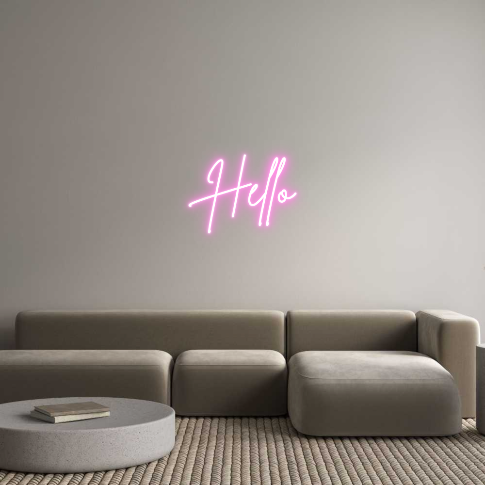 Custom Neon Sign Online Editor Hello