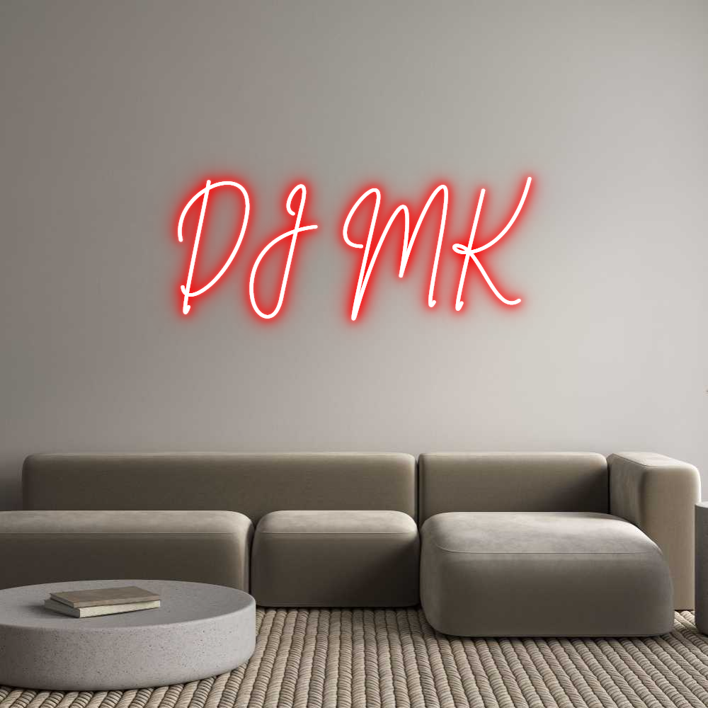Custom Neon Sign Online Editor DJ MK