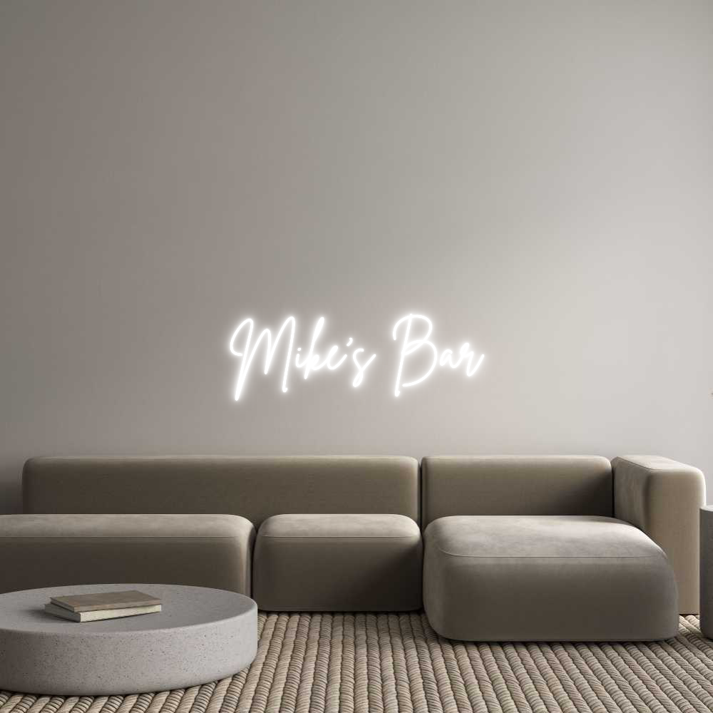 Custom Neon Sign Online Editor Mike’s Bar