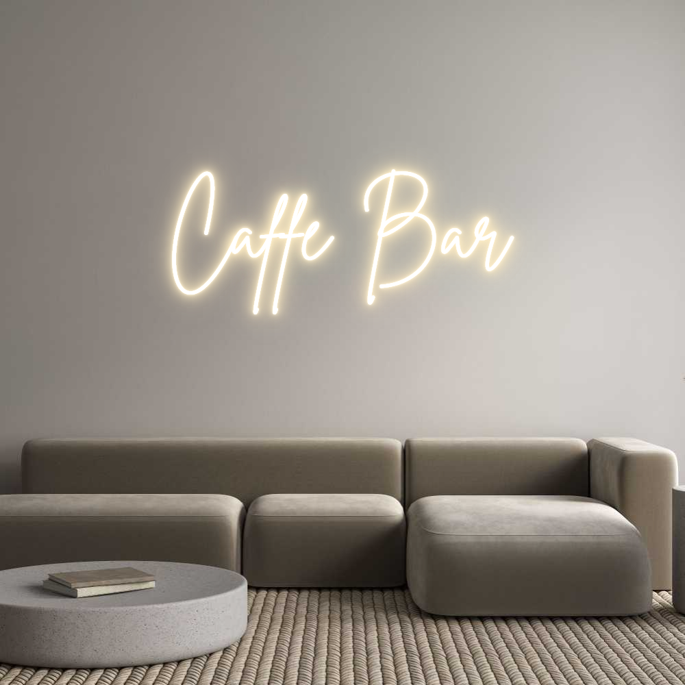 Custom Neon Sign Online Editor Caffe Bar