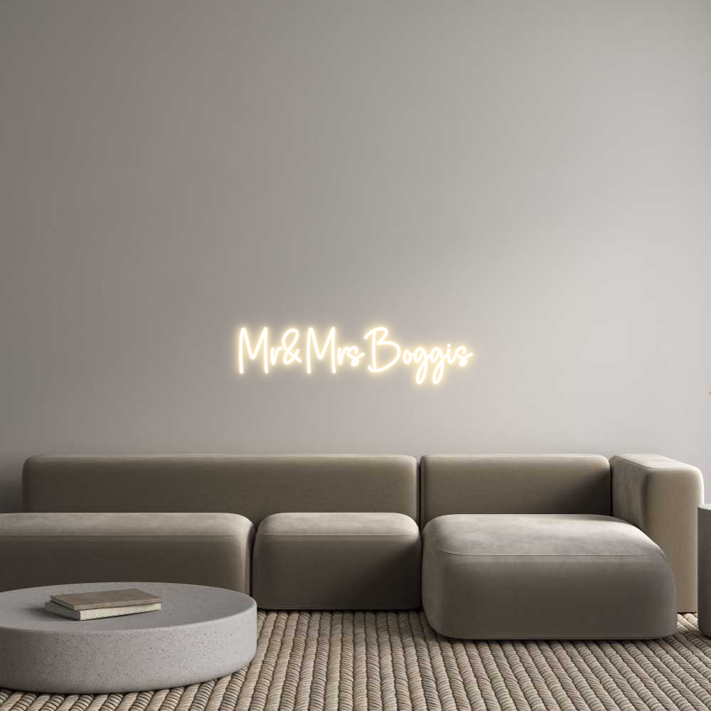 Custom Neon Sign Online Editor Mr&MrsBoggis