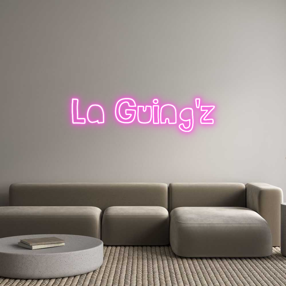 Custom Neon Sign Online Editor La Guing'z