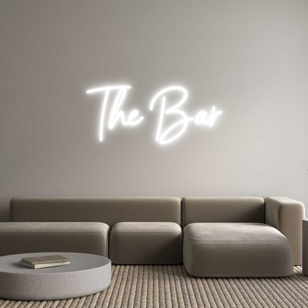 Custom Neon Sign Online Editor The Bar