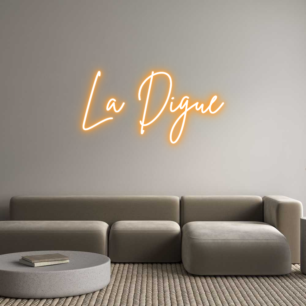 Custom Neon Sign Online Editor La Digue
