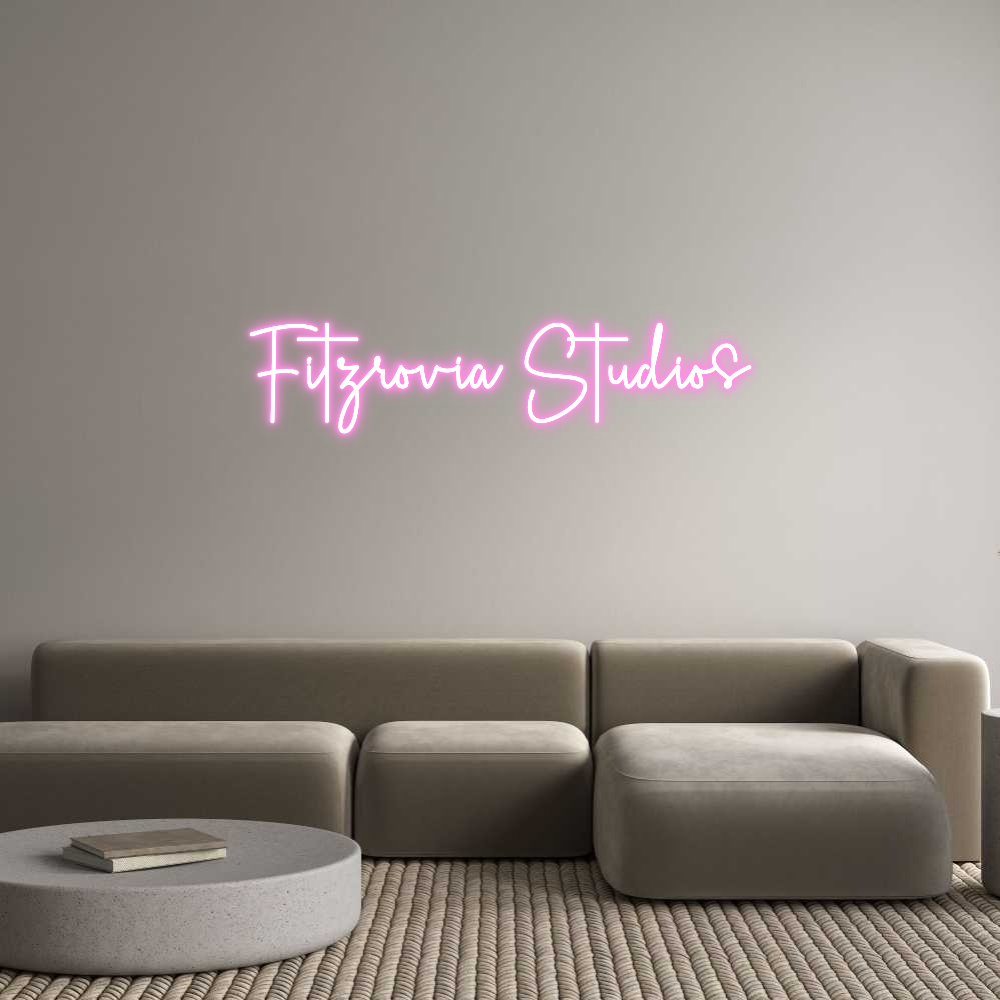 Custom Neon Sign Online Editor Fitzrovia Stu...