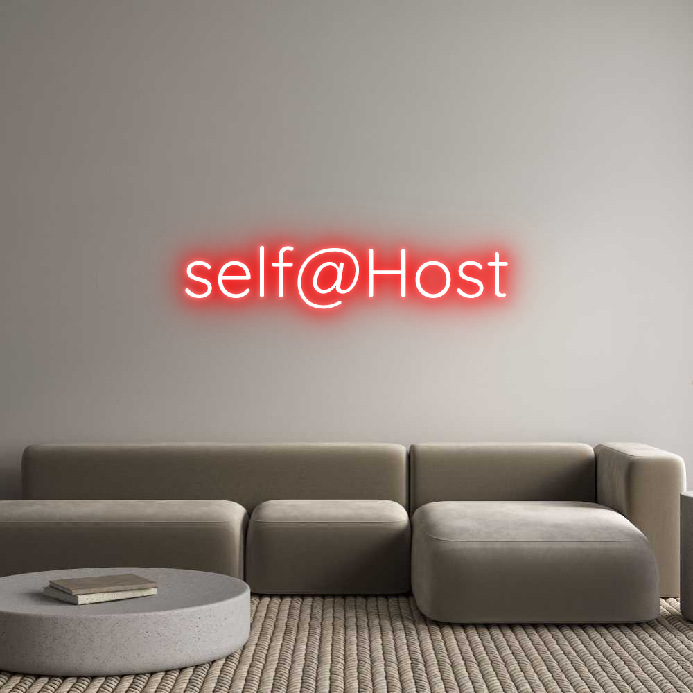 Custom Neon Sign Online Editor self@Host