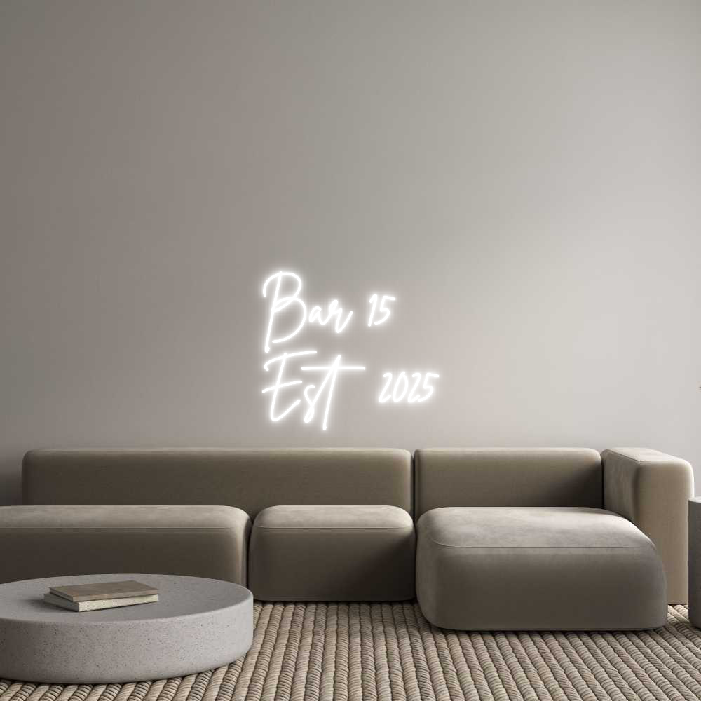 Custom Neon Sign Online Editor Bar 15
Est ...