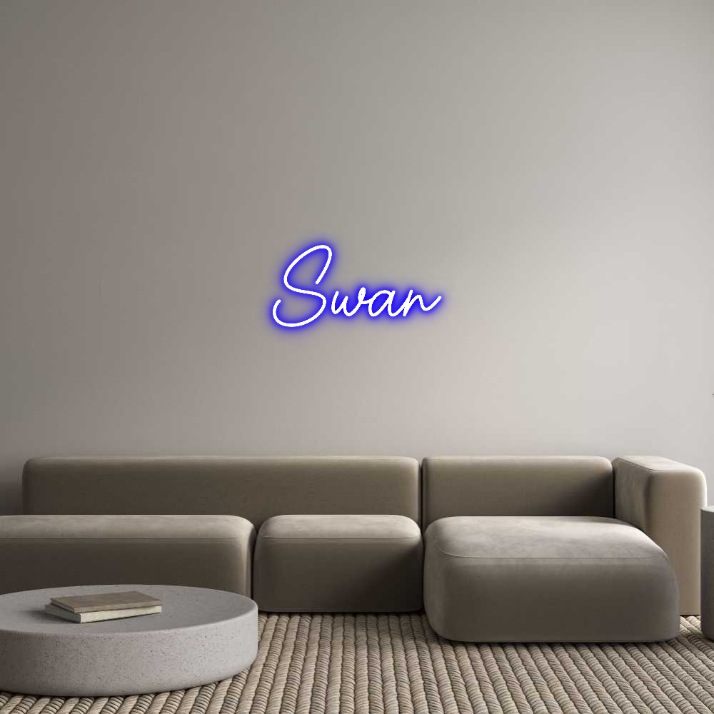 Custom Neon Sign Online Editor Swan