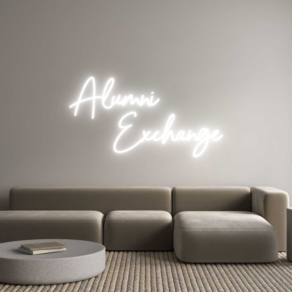 Insegna al neon personalizzata - Alumni dell'editor online
...