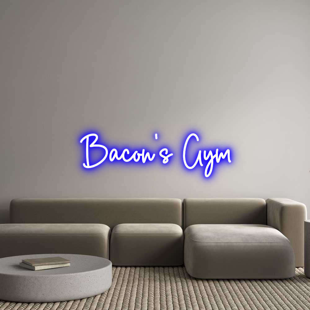 Custom Neon Sign Online Editor Bacon’s Gym