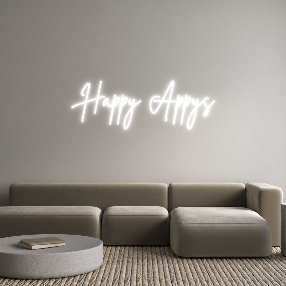 Custom Neon Sign Online Editor Happy Appys