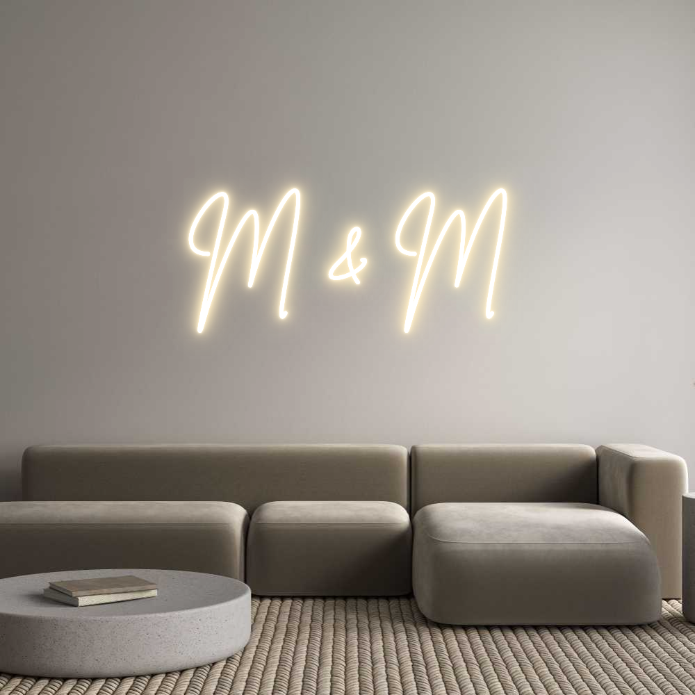 Custom Neon Sign Online Editor M & M