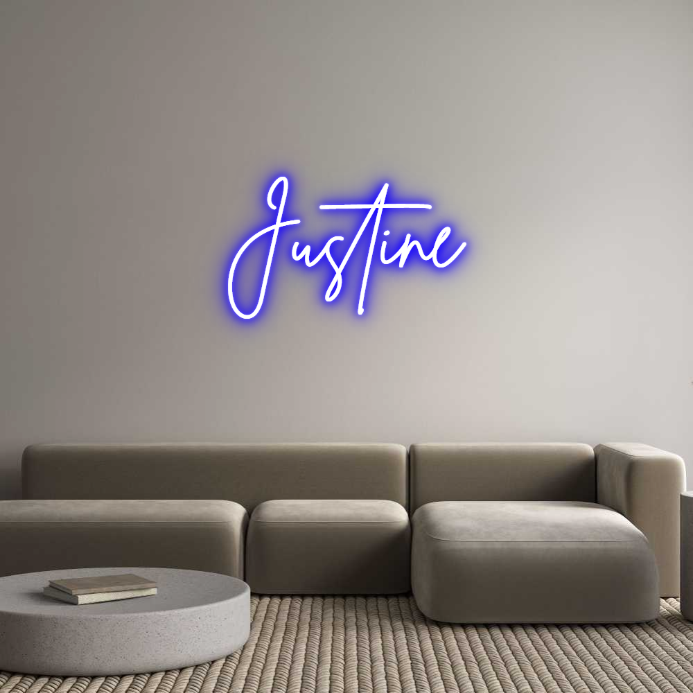 Custom Neon Sign Online Editor Justine