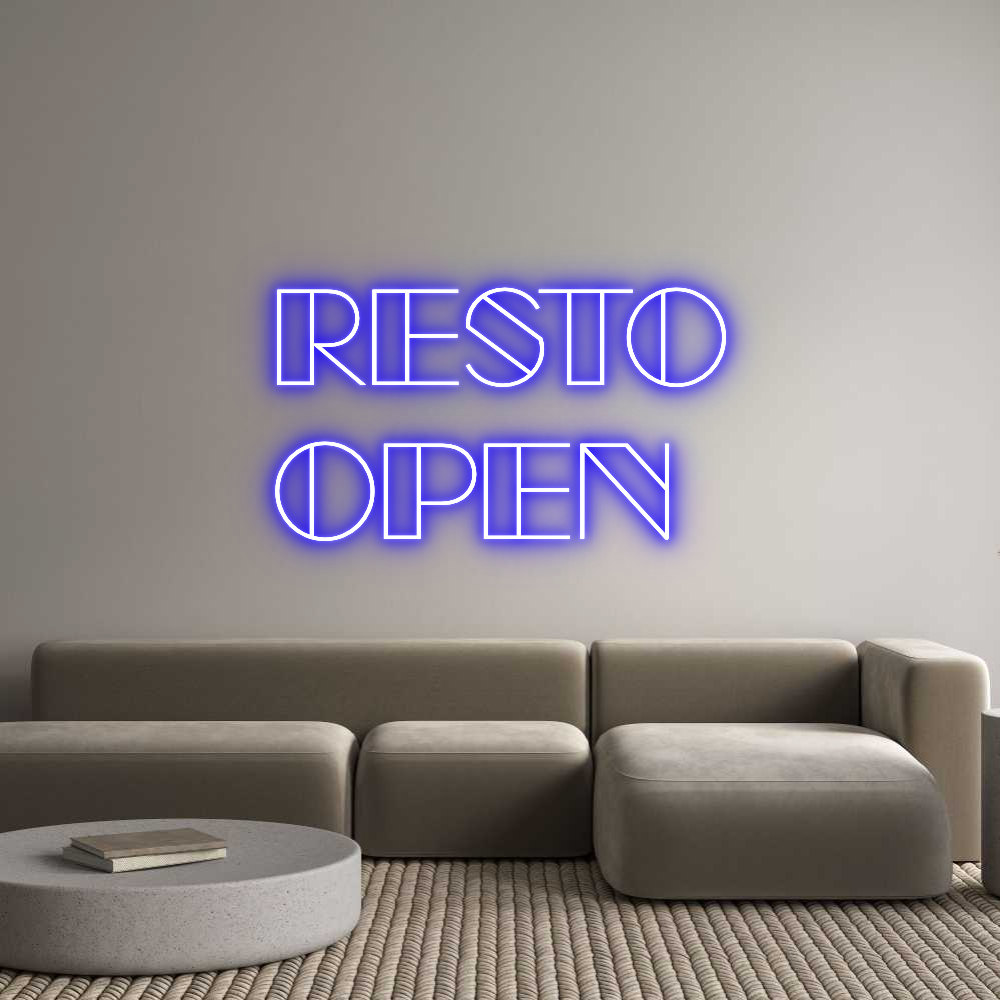 Custom Neon Sign Online Editor RESTO
OPEN