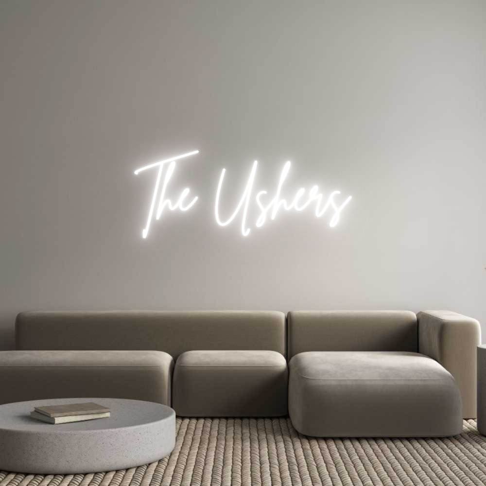 Custom Neon Sign Online Editor The Ushers