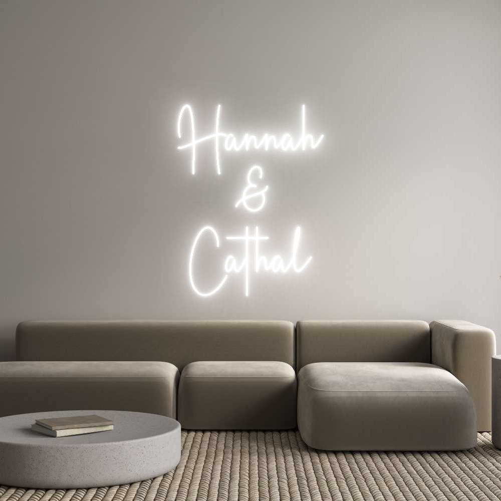 Custom Neon Sign Online Editor Hannah
&
...