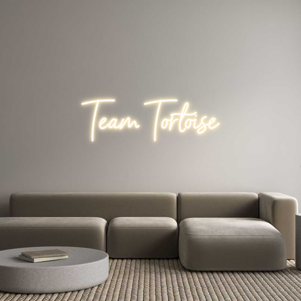 Custom Neon Sign Online Editor Team Tortoise