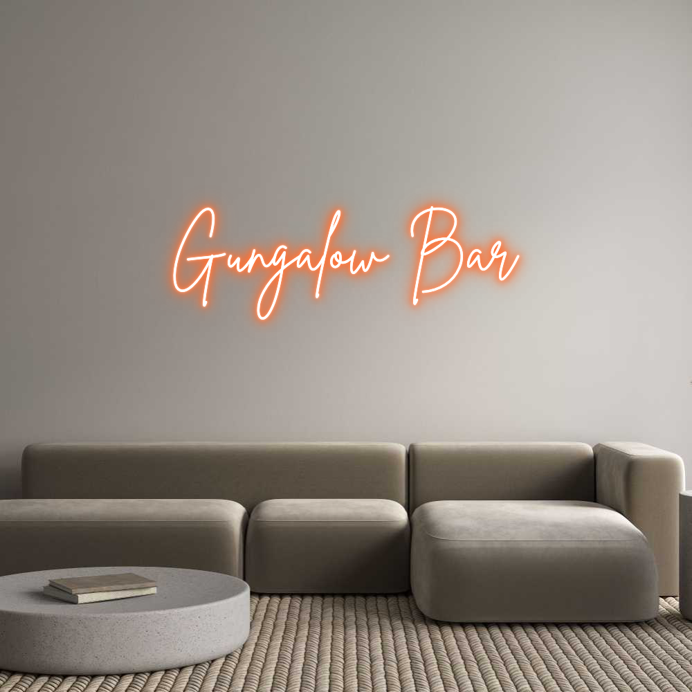 Custom Neon Sign Online Editor Gungalow Bar