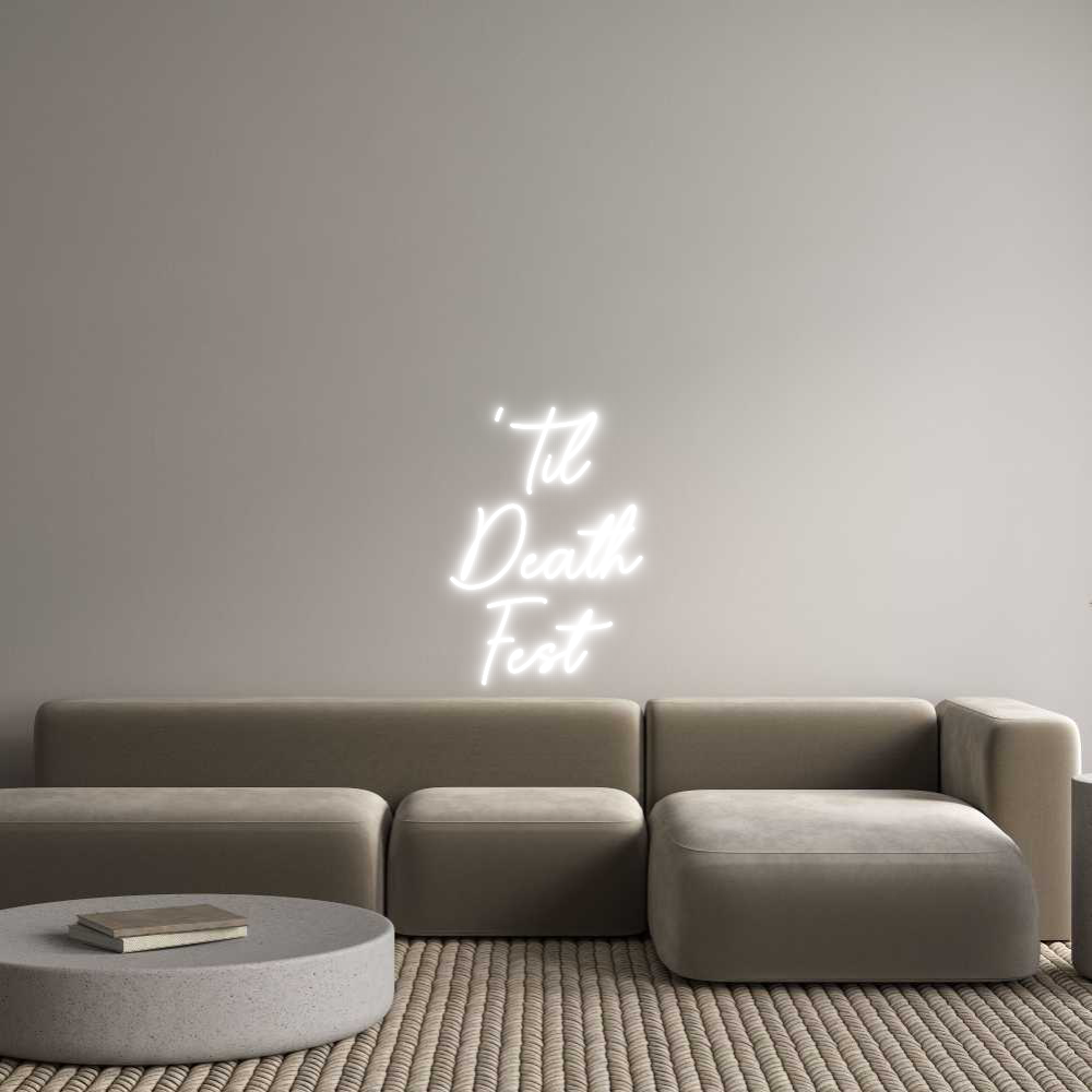 Custom Neon Sign Online Editor 'Til
Död
...