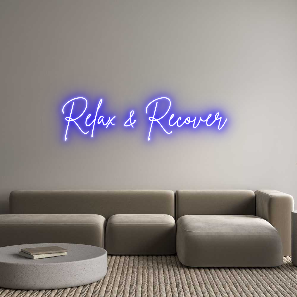 Custom Neon Sign Online Editor Relax & Recov...