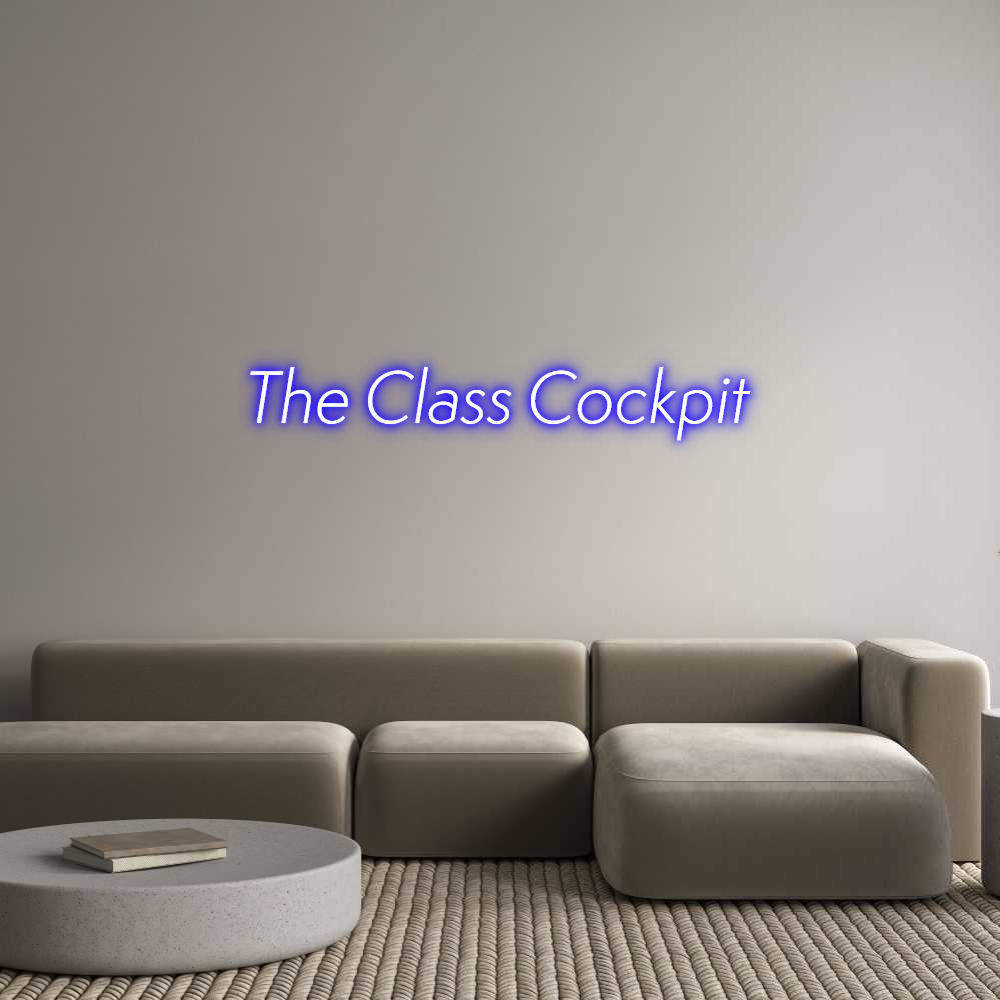 Custom Neon Sign Online Editor The Class Coc...