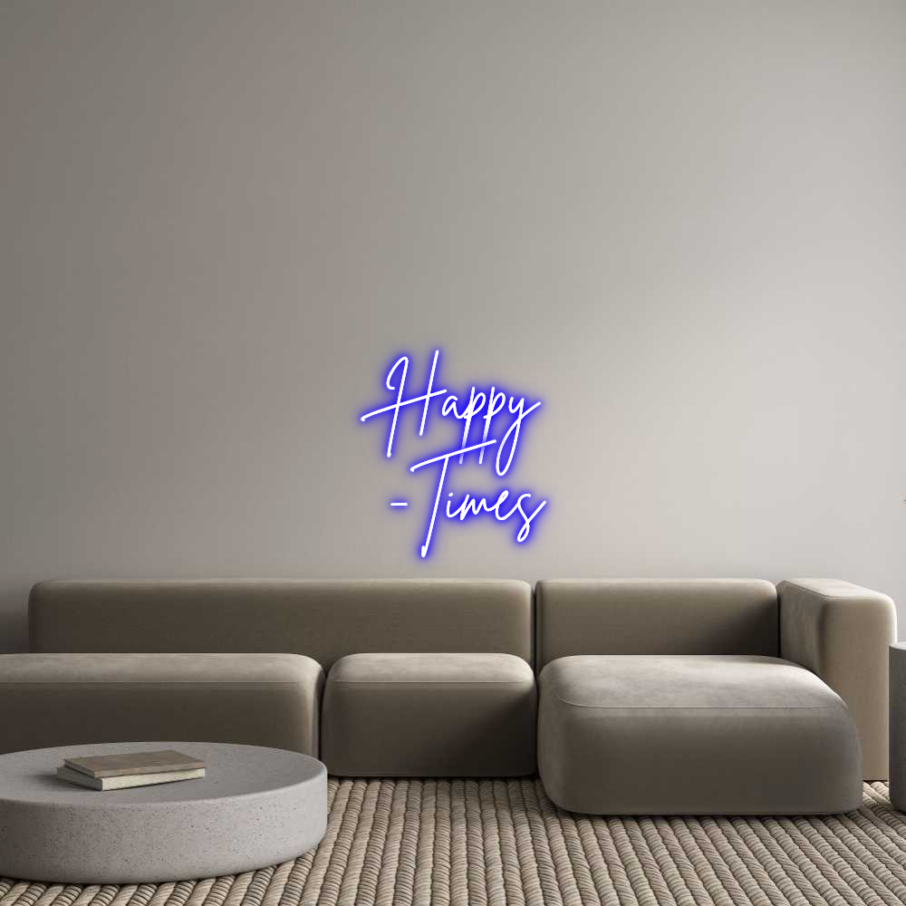 Custom Neon Sign Online Editor Happy
-Times