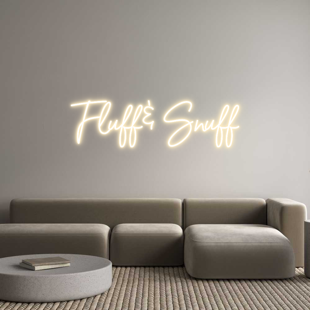Custom Neon Sign Online Editor Fluff & Snuff