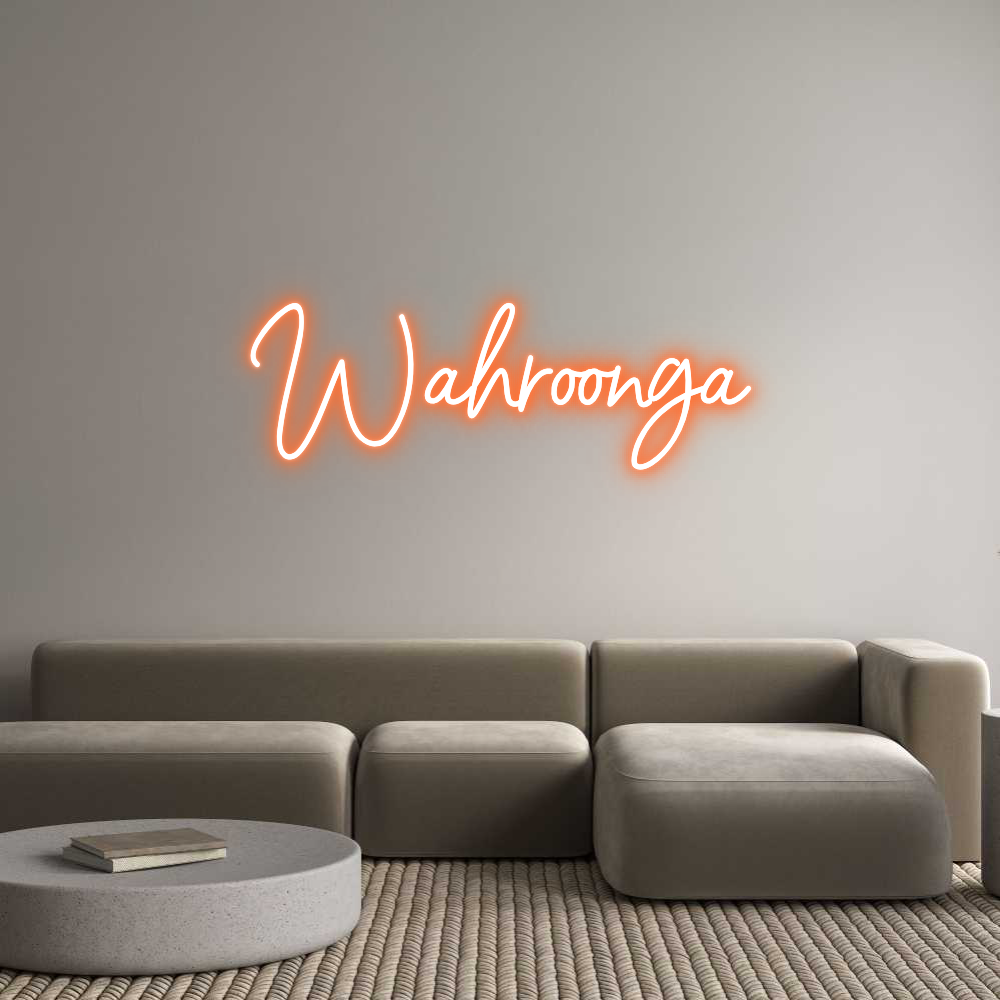Custom Neon Sign Online Editor Wahroonga