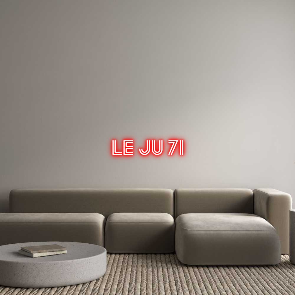 Custom Neon Sign Online Editor Le JU 71