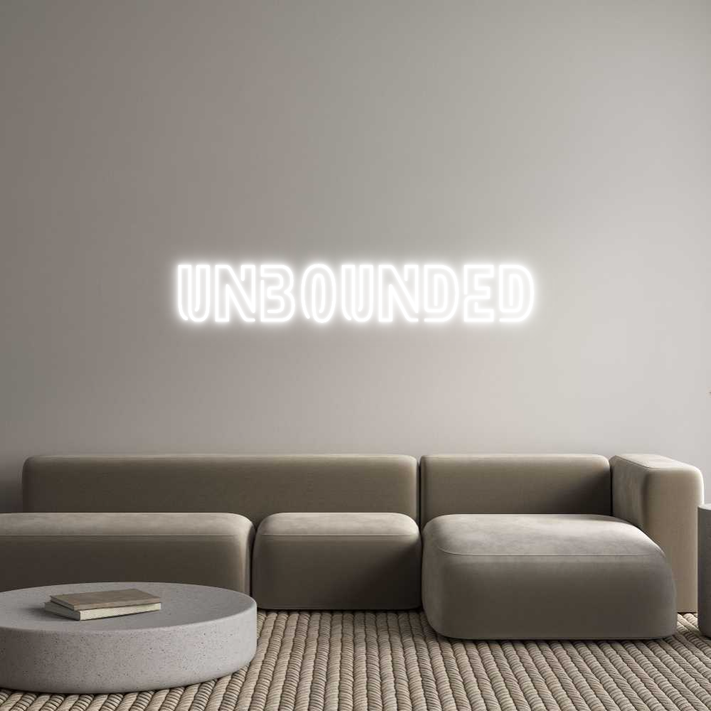 Custom Neon Sign Online Editor Unbounded