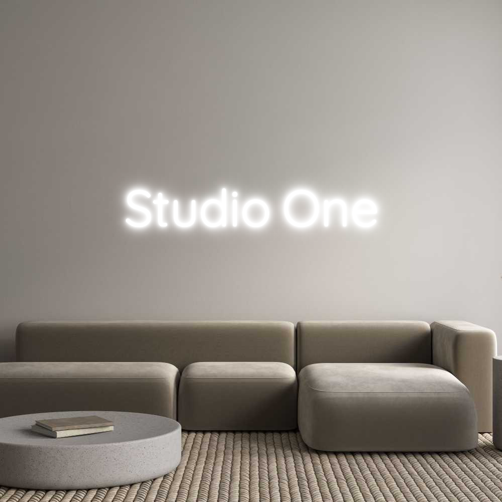 Anpassad neonskylt online-redigerare Studio One