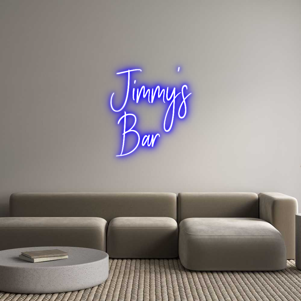 Custom Neon Sign Online Editor Jimmy's
Bar