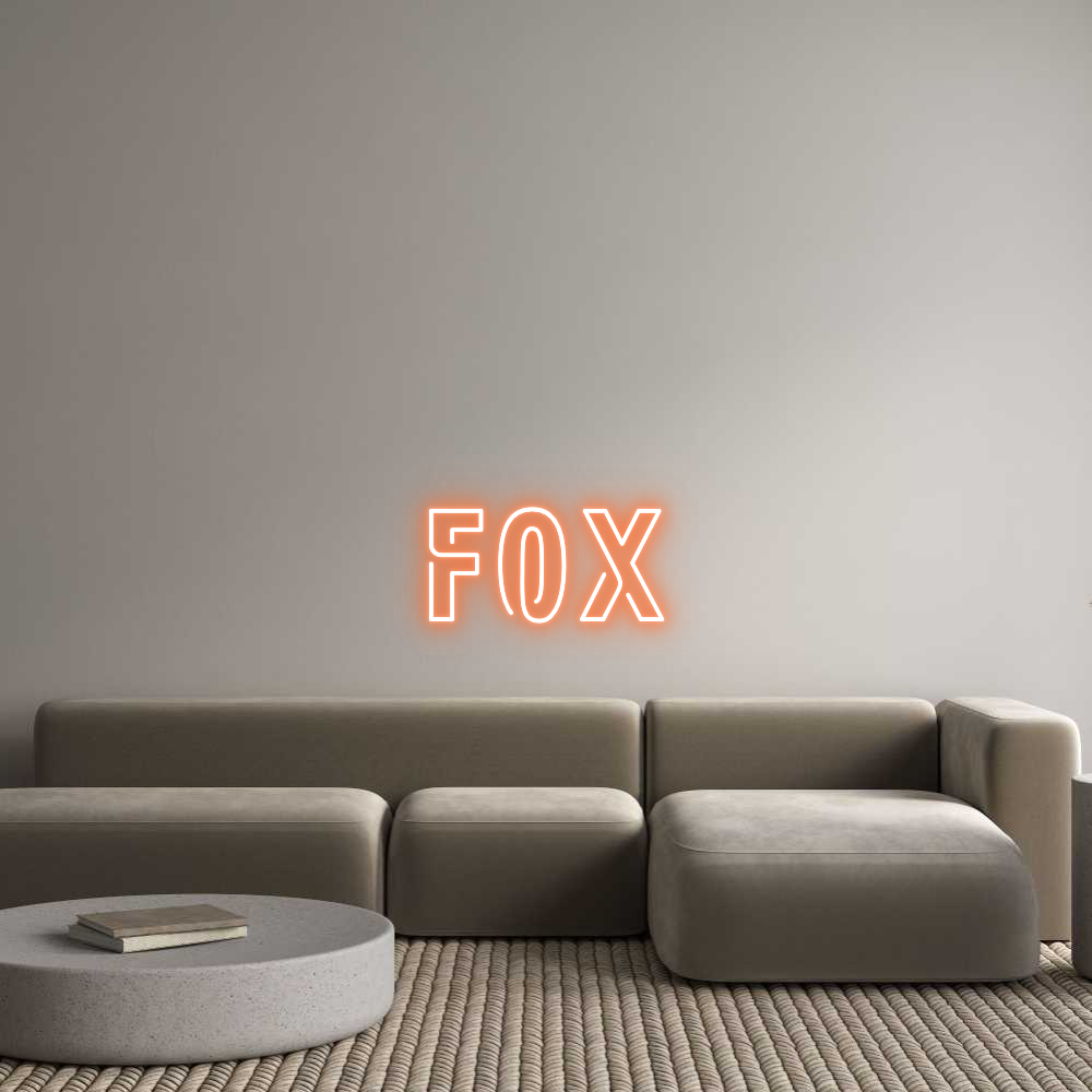 Custom Neon Sign Online Editor Fox