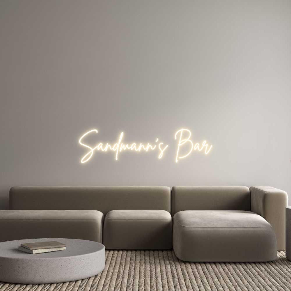 Custom Neon Sign Online Editor Sandmann's Bar