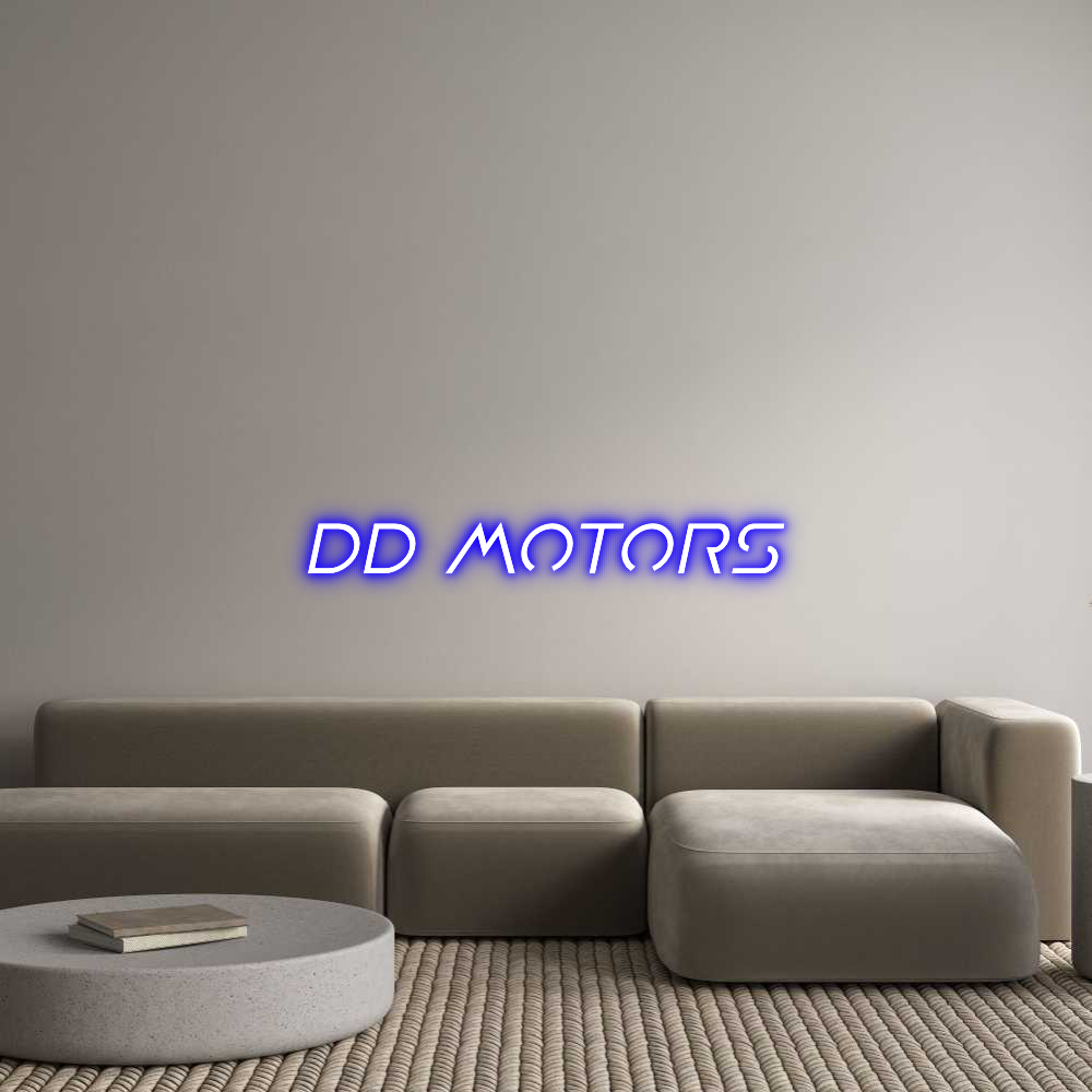 Custom Neon Sign Online Editor DD Motors