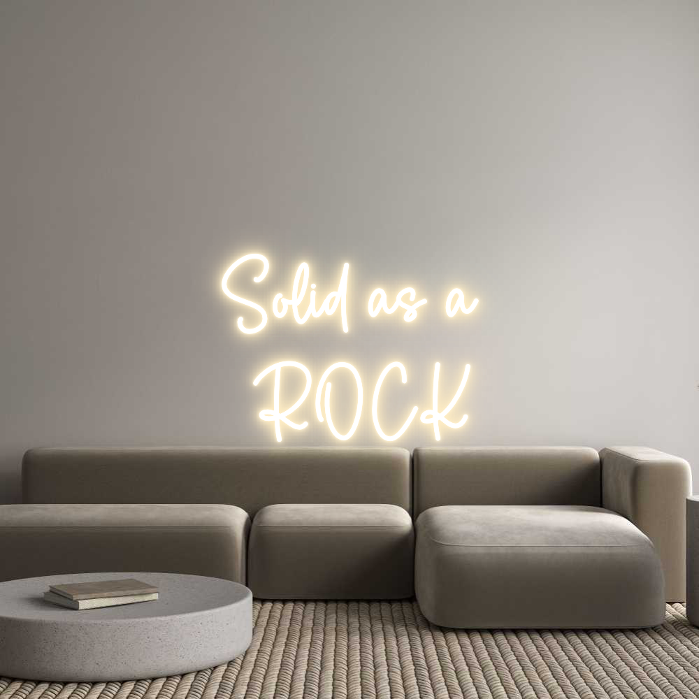 Custom Neon Sign Online Editor Solid as a
...