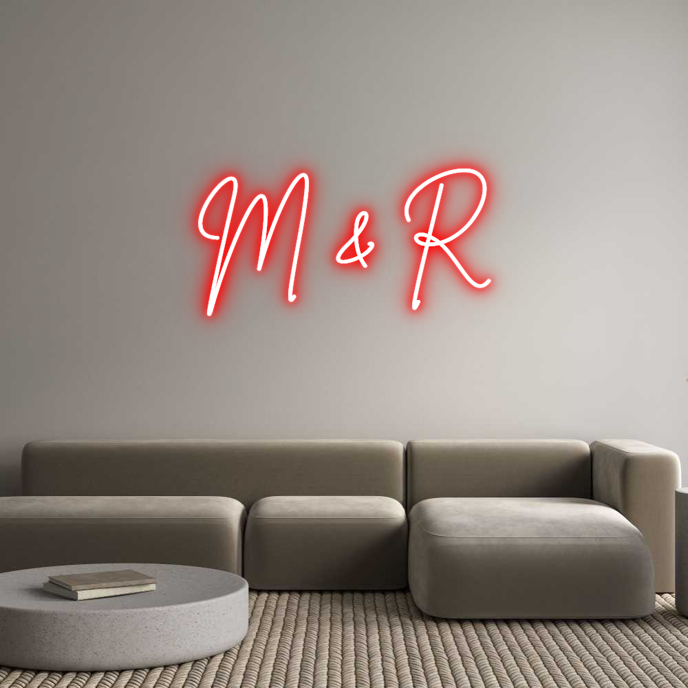 Custom Neon Sign Online Editor M & R