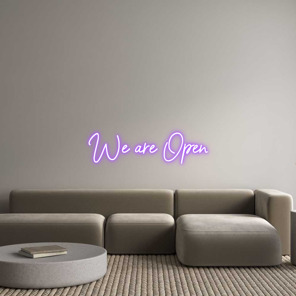 Custom Neon Sign Online Editor We are Open