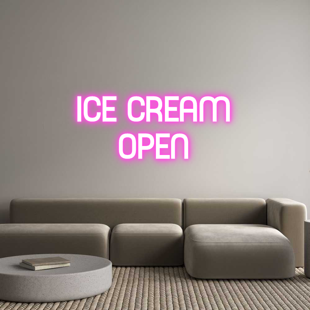 Custom Neon Sign Online Editor ICE CREAM
OPEN